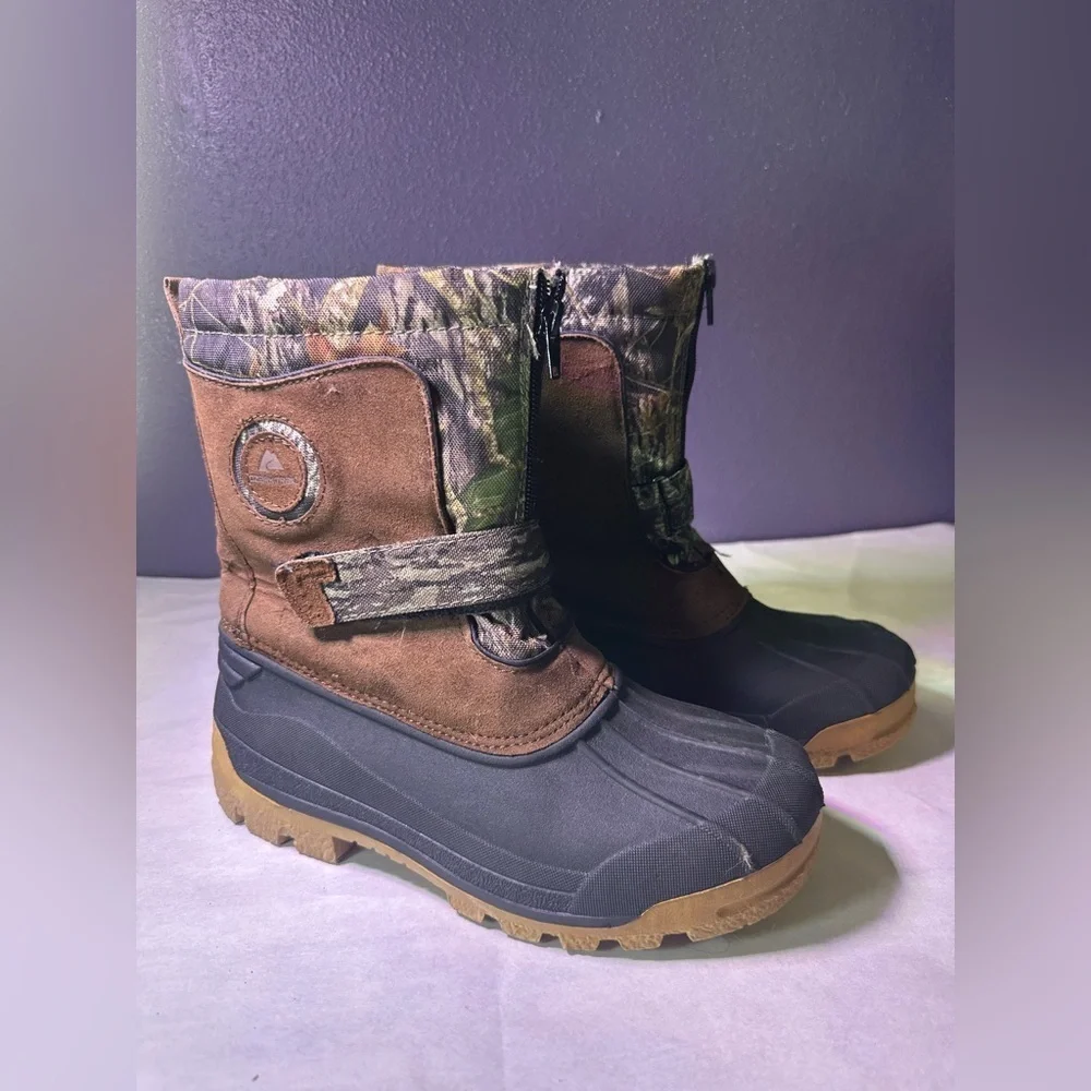 Ozark Trail Kids' Brown and Black Outdoor Boots
